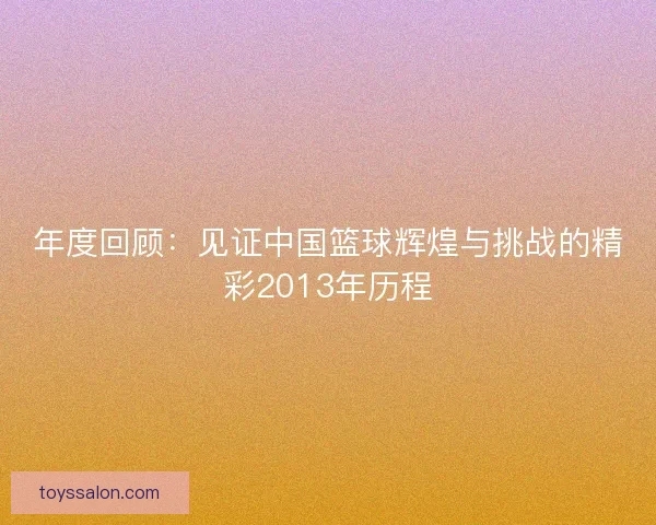 年度回顾：见证中国篮球辉煌与挑战的精彩2013年历程